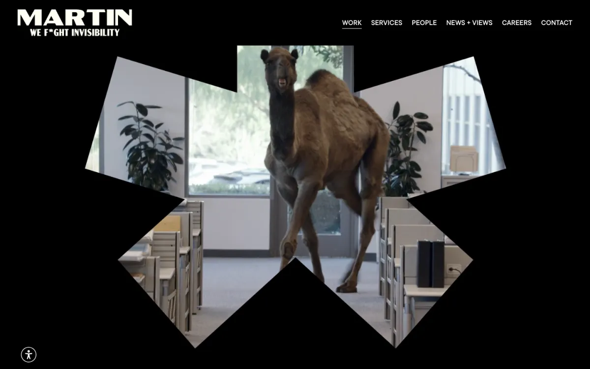 The Martin Agency homepage, captured September 28, 2026
